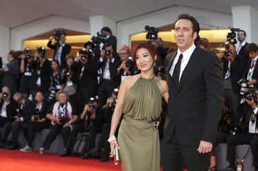 Nicolas Cage mit Ehefrau Alice Kim