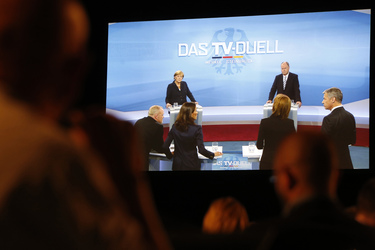 TV-Duell Angela Merkel gegen Peer Steinbrück, Berlin