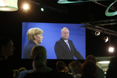 TV-Duell Angela Merkel gegen Peer Steinbrück, Berlin