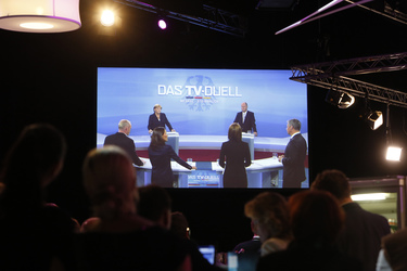 TV-Duell Angela Merkel gegen Peer Steinbrück, Berlin