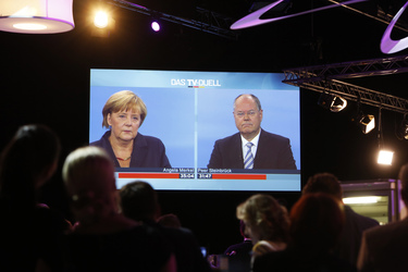 TV-Duell Angela Merkel gegen Peer Steinbrück, Berlin