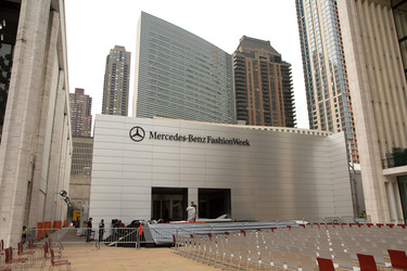 Vorbereitungen zur Fashion Week New York