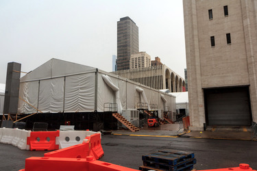 Vorbereitungen zur Fashion Week New York