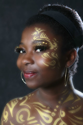Goldornamente / Gold Ornaments Body Painting