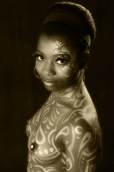 Goldornamente / Gold Ornaments Body Painting