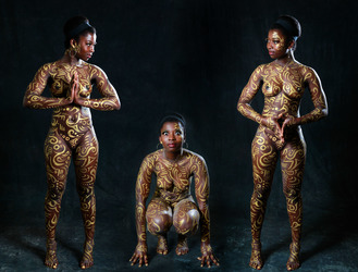 Goldornamente / Gold Ornaments Body Painting