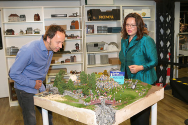 Andrea Nahles im Miniatur Wunderland, Berlin