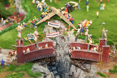 Andrea Nahles im Miniatur Wunderland, Berlin
