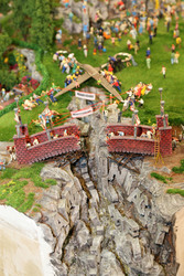 Andrea Nahles im Miniatur Wunderland, Berlin