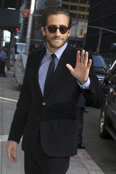 Jake Gyllenhaal Visits 'Late Show with David Letterman', New York