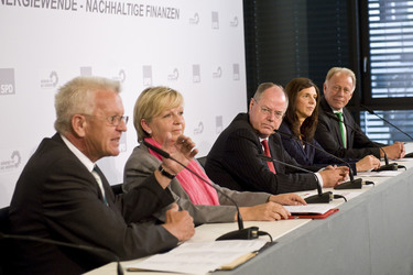 Rot-grünes Treffen der Spitzenkandidaten und Minsterpräsidenten, Berlin