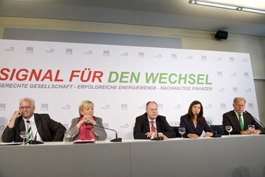 Rot-grünes Treffen der Spitzenkandidaten und Minsterpräsidenten, Berlin
