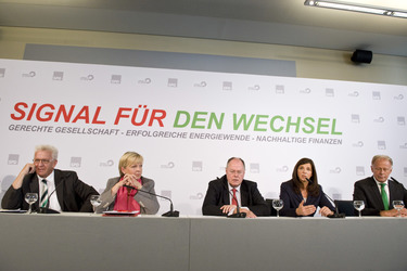 Rot-grünes Treffen der Spitzenkandidaten und Minsterpräsidenten, Berlin