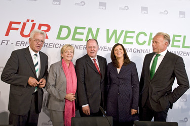 Rot-grünes Treffen der Spitzenkandidaten und Minsterpräsidenten, Berlin