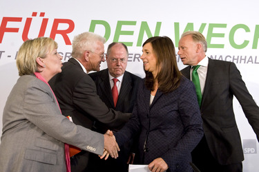 Rot-grünes Treffen der Spitzenkandidaten und Minsterpräsidenten, Berlin