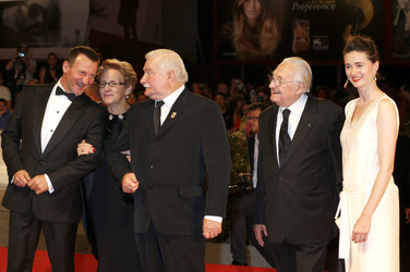 Robert Wieckiewicz, Danuta Walesa, Lech Walesa, Andrzej Wajda, Agnieszka Grochowska