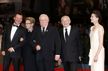 Robert Wieckiewicz, Danuta Walesa, Lech Walesa, Andrzej Wajda, Agnieszka Grochowska