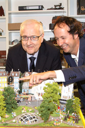 Rainer Brüderle im Miniatur Wunderland, Hamburg