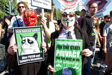 'Freiheit statt Angst 2013' Demonstration, Berlin