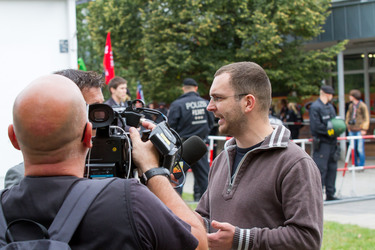 NPD Kundgebung in Hellersdorf, Berlin