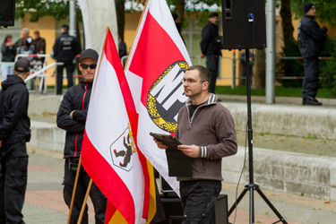 NPD Kundgebung in Hellersdorf, Berlin