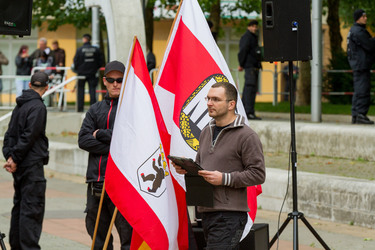 NPD Kundgebung in Hellersdorf, Berlin