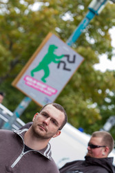 NPD Kundgebung in Hellersdorf, Berlin