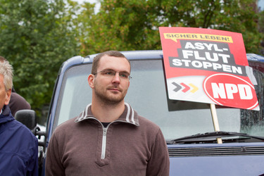 NPD Kundgebung in Hellersdorf, Berlin