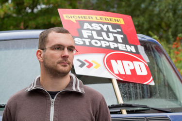 NPD Kundgebung in Hellersdorf, Berlin