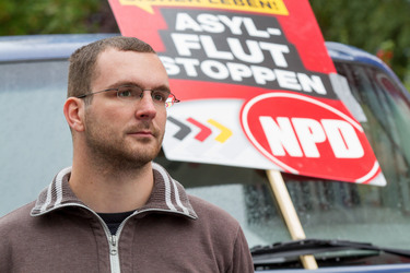 NPD Kundgebung in Hellersdorf, Berlin