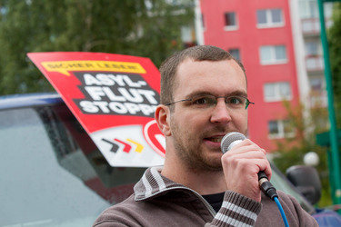 NPD Kundgebung in Hellersdorf, Berlin