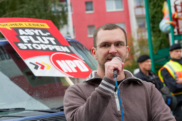 NPD Kundgebung in Hellersdorf, Berlin