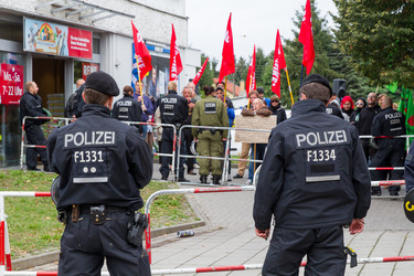 NPD Kundgebung in Hellersdorf, Berlin