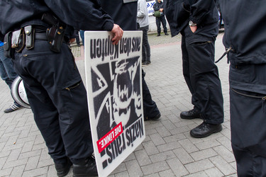 NPD Kundgebung in Hellersdorf, Berlin