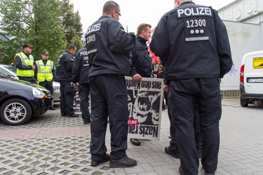 NPD Kundgebung in Hellersdorf, Berlin
