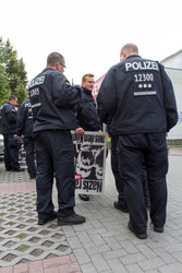 NPD Kundgebung in Hellersdorf, Berlin