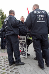 NPD Kundgebung in Hellersdorf, Berlin