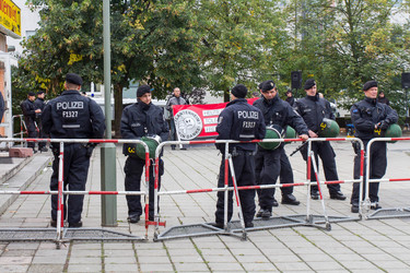 NPD Kundgebung in Hellersdorf, Berlin
