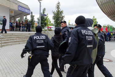 NPD Kundgebung in Hellersdorf, Berlin