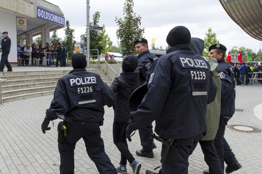 NPD Kundgebung in Hellersdorf, Berlin