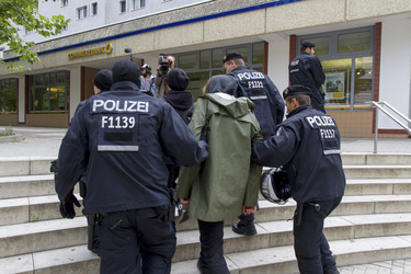 NPD Kundgebung in Hellersdorf, Berlin