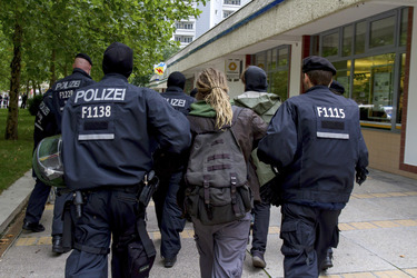 NPD Kundgebung in Hellersdorf, Berlin