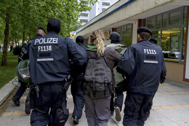 NPD Kundgebung in Hellersdorf, Berlin