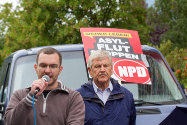 NPD Kundgebung in Hellersdorf, Berlin