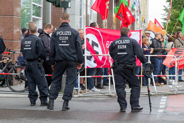 NPD Kundgebung in Hellersdorf, Berlin