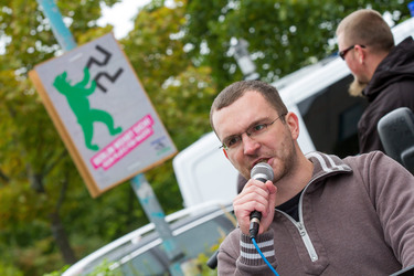 NPD Kundgebung in Hellersdorf, Berlin