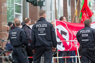 NPD Kundgebung in Hellersdorf, Berlin