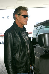 Ankunft von David Hasselhoff am Flughafen Tegel, Berlin