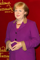 Enthüllung der Wachsfigur von Angela Merkel, Berlin