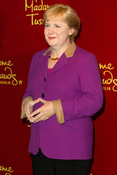 Enthüllung der Wachsfigur von Angela Merkel, Berlin